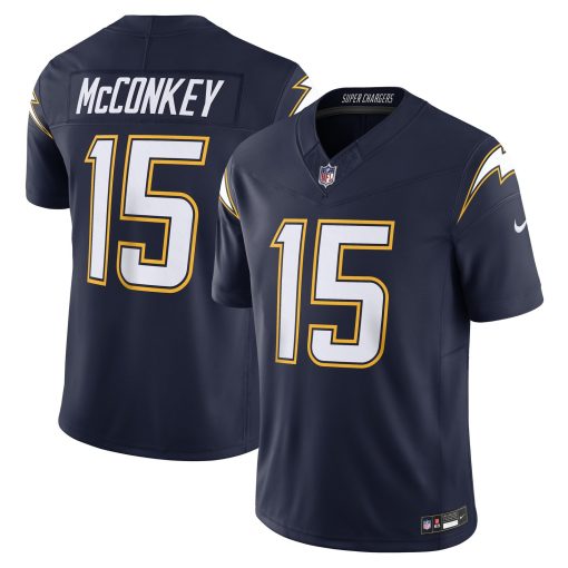 Ladd McConkey Los Angeles Chargers Nike Alternate Super Chargers Vapor F.U.S.E. Limited Jersey – Navy