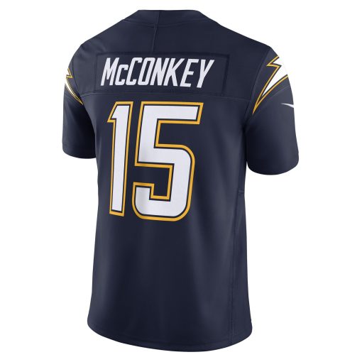 Ladd McConkey Los Angeles Chargers Nike Alternate Super Chargers Vapor F.U.S.E. Limited Jersey – Navy - Image 3