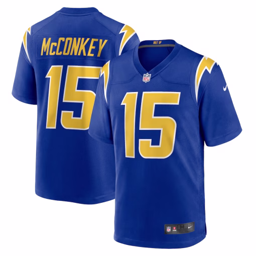Ladd McConkey Los Angeles Chargers Nike Alternate Game Jersey – Royal