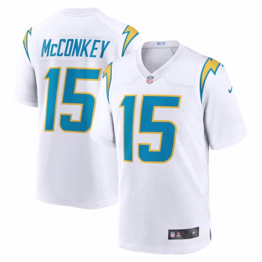 Ladd McConkey Los Angeles Chargers Nike Game Jersey – White