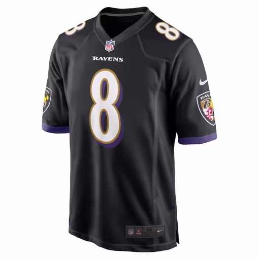 Lamar Jackson Baltimore Ravens Nike Alternate Game Jersey – Black - Image 2