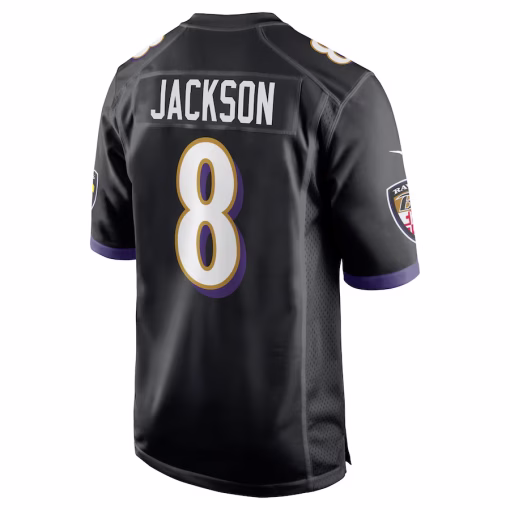 Lamar Jackson Baltimore Ravens Nike Alternate Game Jersey – Black - Image 3