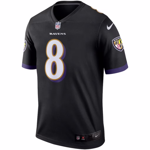 Lamar Jackson Baltimore Ravens Nike Alternate Legend Player Performance Top – Black - Image 2