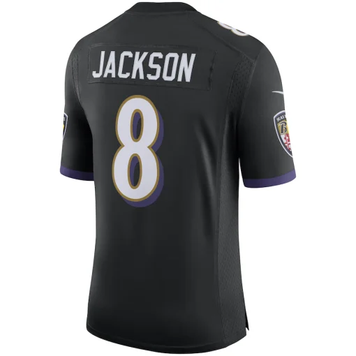 Lamar Jackson Baltimore Ravens Nike Speed Machine Limited Jersey – Black - Image 3