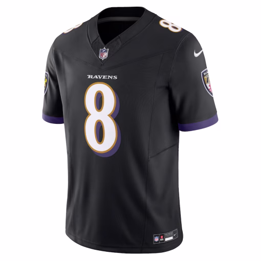 Lamar Jackson Baltimore Ravens Nike Vapor F.U.S.E. Limited Jersey – Black - Image 2