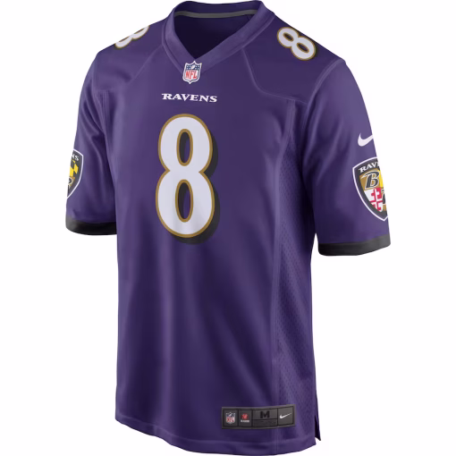 Lamar Jackson Baltimore Ravens Nike Game Jersey – Purple - Image 2