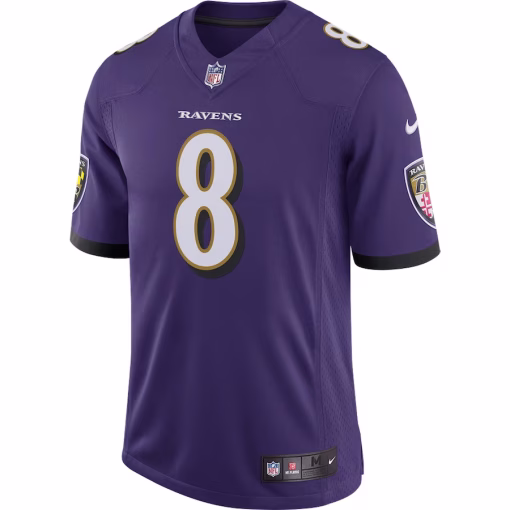 Lamar Jackson Baltimore Ravens Nike Speed Machine Limited Jersey – Purple - Image 2