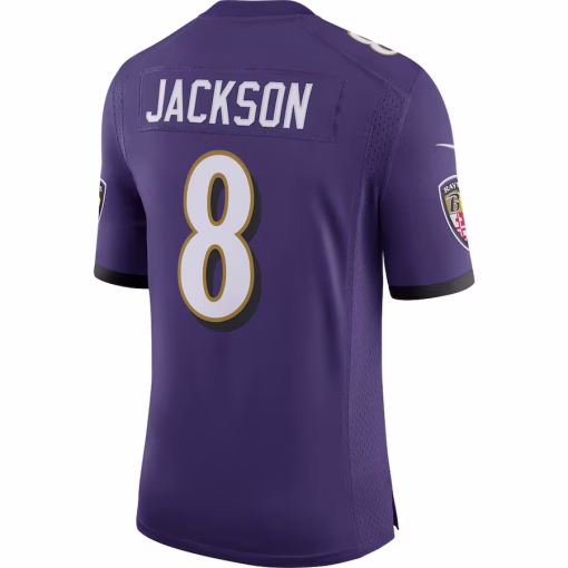 Lamar Jackson Baltimore Ravens Nike Speed Machine Limited Jersey – Purple - Image 3