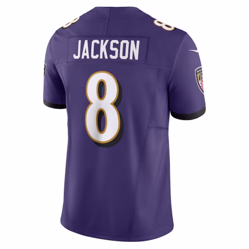 Lamar Jackson Baltimore Ravens Nike Vapor F.U.S.E. Limited Jersey – Purple - Image 3
