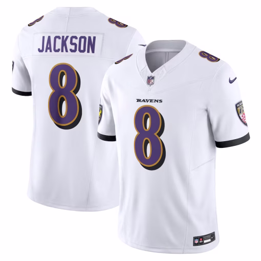 Lamar Jackson Baltimore Ravens Nike Vapor F.U.S.E. Limited Jersey – White