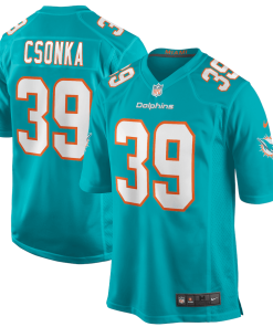 Larry Csonka Miami Dolphins Nike Game Retired Player Jersey – Aqua