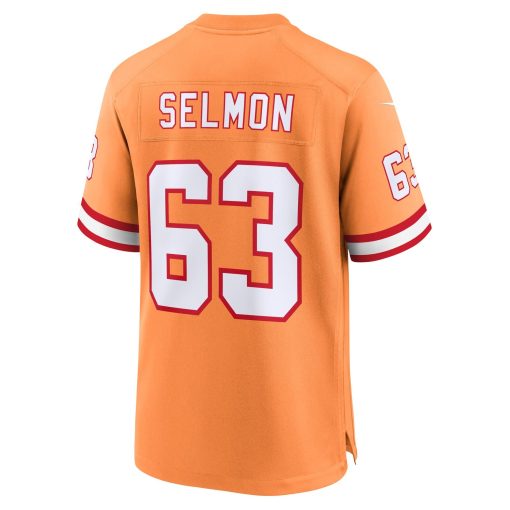 Lee Roy Selmon  Tampa Bay Buccaneers Nike 50th Season Game Jersey – Creamsicle - Image 3