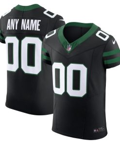 New York Jets Nike Alternate Vapor F.U.S.E. Elite Custom Jersey – Legacy Black