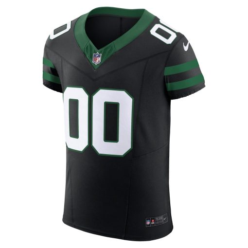 New York Jets Nike Alternate Vapor F.U.S.E. Elite Custom Jersey – Legacy Black - Image 2