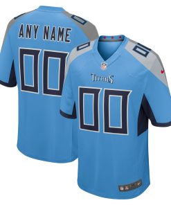 Tennessee Titans Nike Alternate Custom Game Jersey – Light Blue