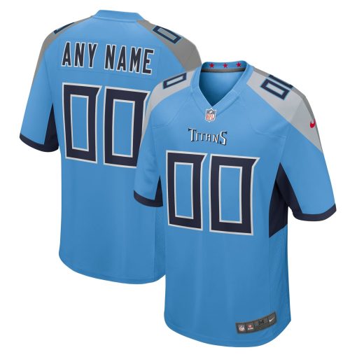 Tennessee Titans Nike Alternate Custom Game Jersey – Light Blue