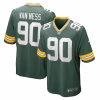 Men’s Green Bay Packers Lukas Van Ness Nike Green Game Jersey