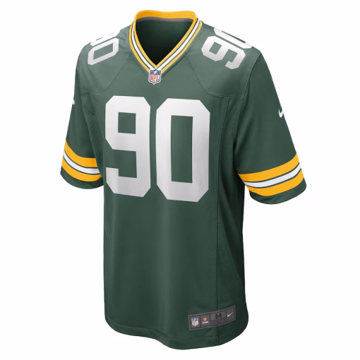 Men’s Green Bay Packers Lukas Van Ness Nike Green Game Jersey - Image 2