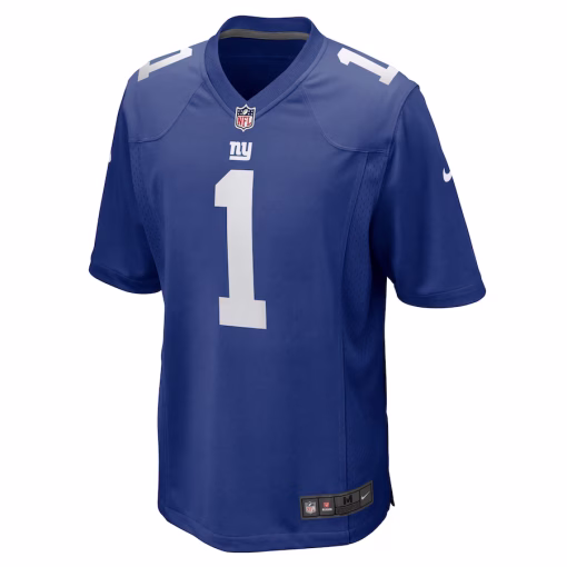 Malik Nabers New York Giants Nike Player Game Jersey – Royal - Image 2