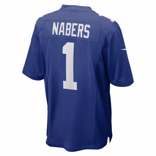 Malik Nabers New York Giants Nike Player Game Jersey – Royal - Image 3