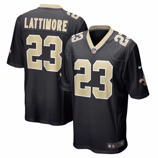 Marshon Lattimore New Orleans Saints Nike Team Game Jersey – Black