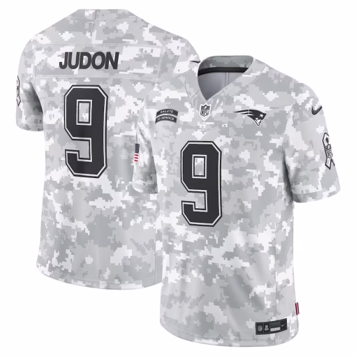 Matthew Judon New England Patriots Nike 2024 Salute to Service Limited Jersey – Arctic Camo
