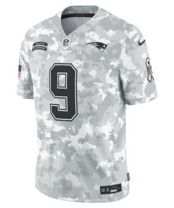 Alternative view of Matthew Judon New England Patriots Nike 2024 Salute to Service Limited Jersey – Arctic Camo