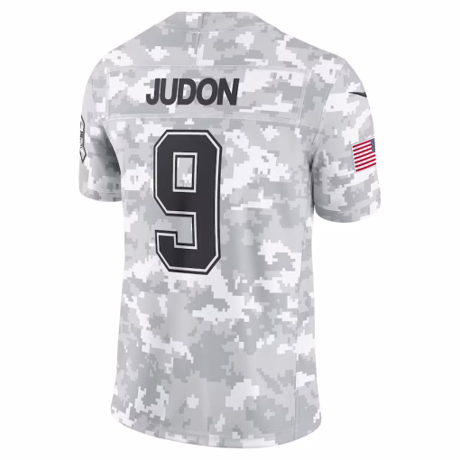 Matthew Judon New England Patriots Nike 2024 Salute to Service Limited Jersey – Arctic Camo - Image 3