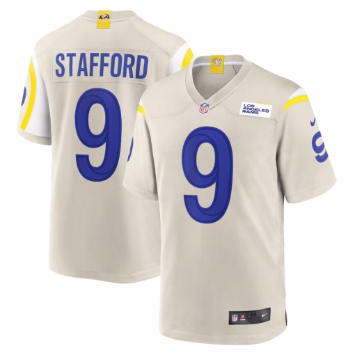 Matthew Stafford Los Angeles Rams Nike Game Jersey – Bone