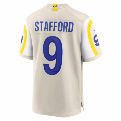 Matthew Stafford Los Angeles Rams Nike Game Jersey – Bone - Image 3