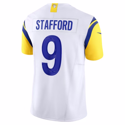 Matthew Stafford Los Angeles Rams Nike Vapor F.U.S.E. Limited Jersey – White - Image 3