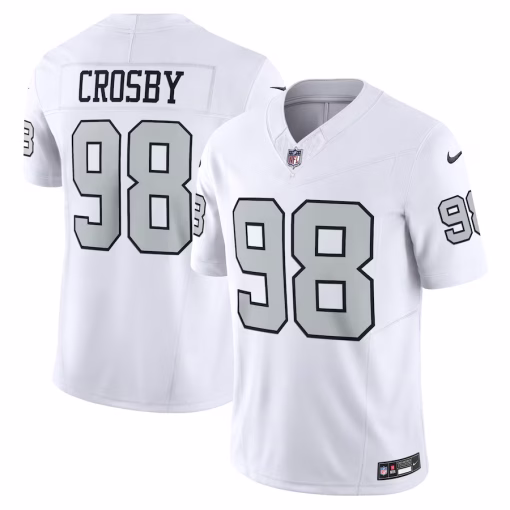 Maxx Crosby Las Vegas Raiders Nike Vapor F.U.S.E. Limited Jersey – White