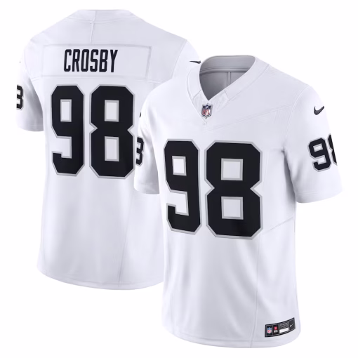 Maxx Crosby Las Vegas Raiders Nike Vapor F.U.S.E. Limited Jersey – White