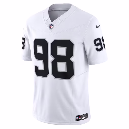 Maxx Crosby Las Vegas Raiders Nike Vapor F.U.S.E. Limited Jersey – White - Image 2