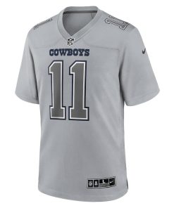Alternative view of Sinhnn Men’s Nike Micah Parsons Gray Dallas Cowboys Atmosphere Fashion Game Jersey