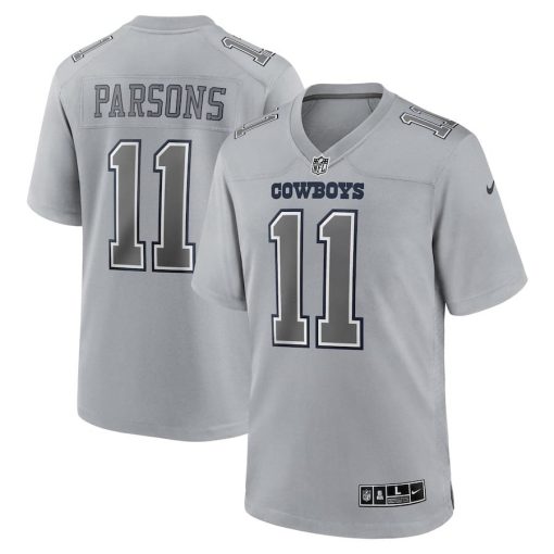 Sinhnn Men’s Nike Micah Parsons Gray Dallas Cowboys Atmosphere Fashion Game Jersey