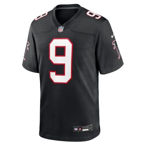 Michael Penix Jr. Atlanta Falcons Nike Throwback Game Jersey – Black - Image 2