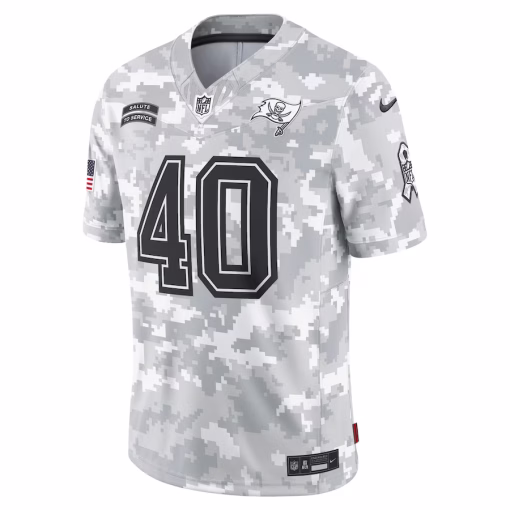 Mike Alstott Tampa Bay Buccaneers Nike 2024 Salute to Service Retired Player Limited Jersey – Arctic Camo - Image 2