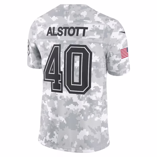 Mike Alstott Tampa Bay Buccaneers Nike 2024 Salute to Service Retired Player Limited Jersey – Arctic Camo - Image 3