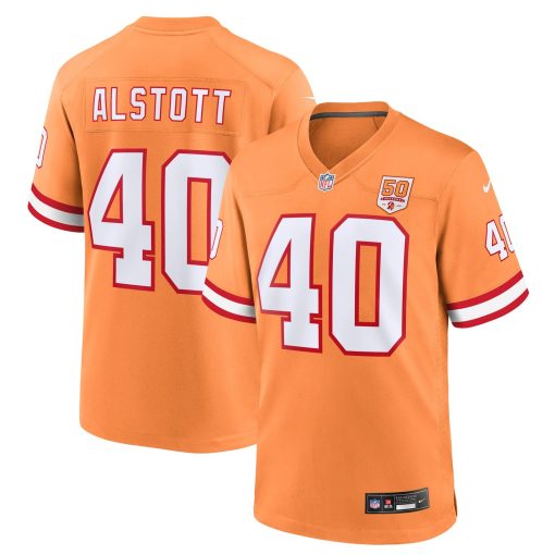 Mike Alstott  Tampa Bay Buccaneers Nike 50th Season Game Jersey – Creamsicle