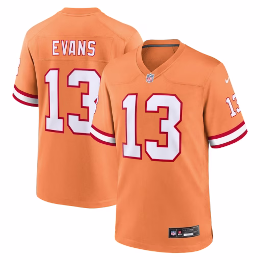 Mike Evans Tampa Bay Buccaneers Nike Throwback Game Jersey – Orange