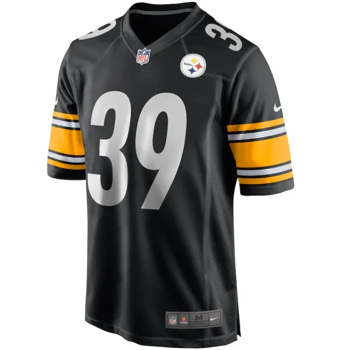 Men’s Pittsburgh Steelers Minkah Fitzpatrick Nike Black Game Jersey - Image 2