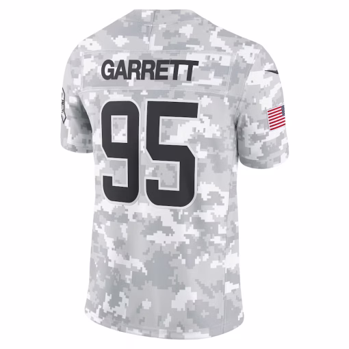 Myles Garrett Cleveland Browns Nike 2024 Salute to Service Limited Jersey – Arctic Camo - Image 3