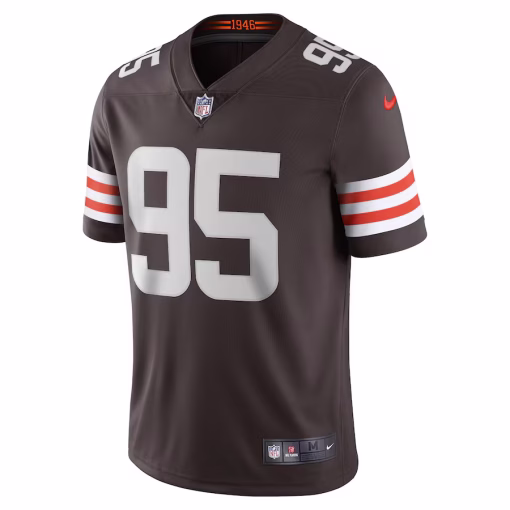 Myles Garrett Cleveland Browns Nike Vapor Limited Jersey – Brown - Image 3