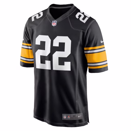 Men’s Pittsburgh Steelers Najee Harris Nike Black Home Player Game Jersey - Image 2
