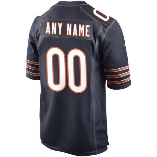 Chicago Bears Nike Custom Game Jersey – Navy - Image 3
