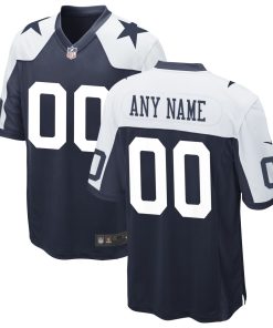 Dallas Cowboys Nike Alternate Custom Game Jersey – Navy