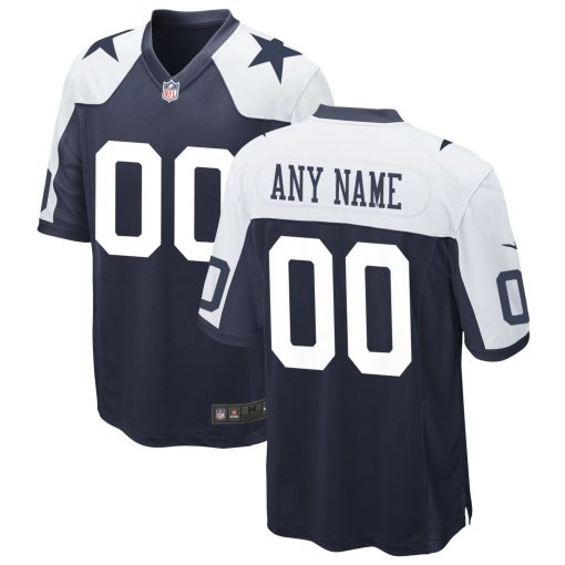 Dallas Cowboys Nike Alternate Custom Game Jersey – Navy