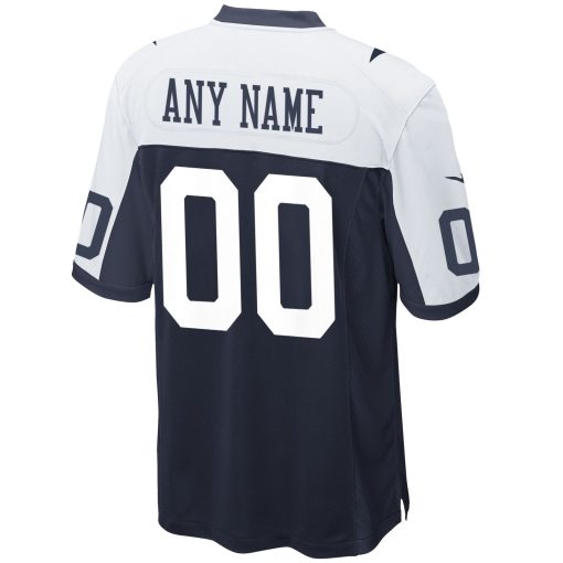 Dallas Cowboys Nike Alternate Custom Game Jersey – Navy - Image 3