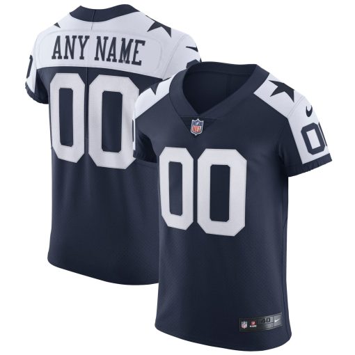 Dallas Cowboys Nike Alternate Vapor Elite Custom Jersey – Navy